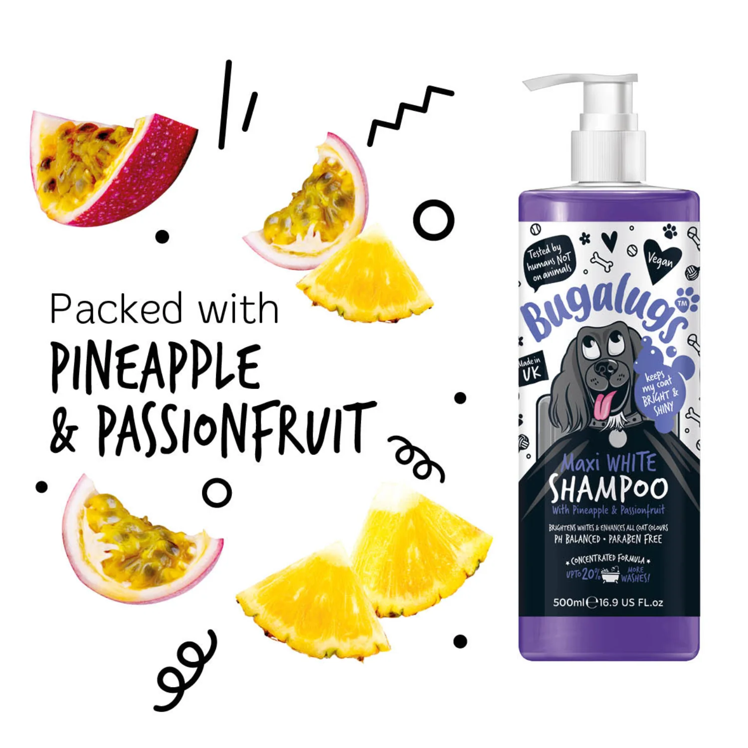 Maxi White Whitening Dog Shampoo with Pineapple & Passionfruit - Image 8