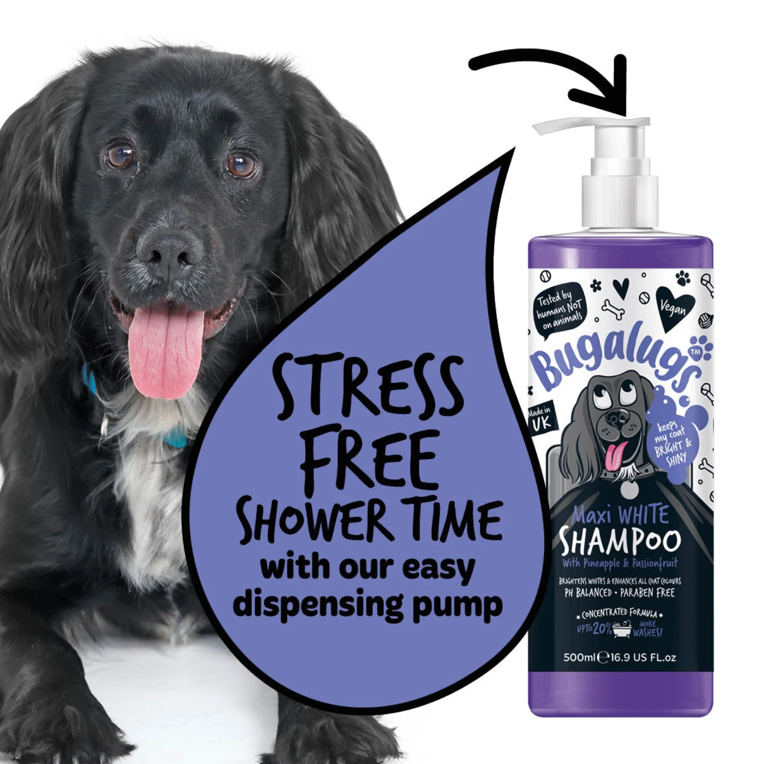 Maxi White Whitening Dog Shampoo with Pineapple & Passionfruit - Image 9