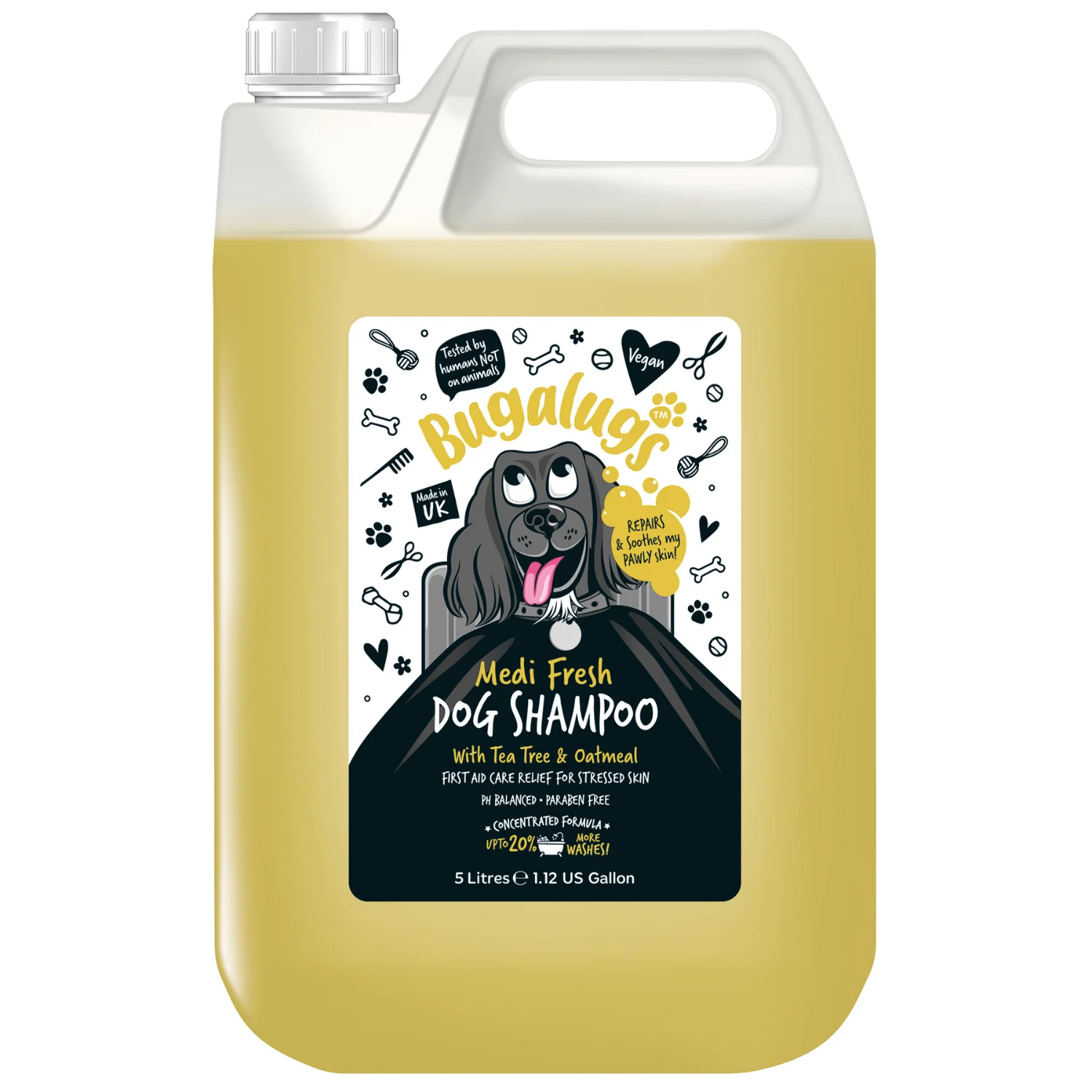 Medi Fresh Dog Shampoo with Tea Tree & Oatmeal (5L)