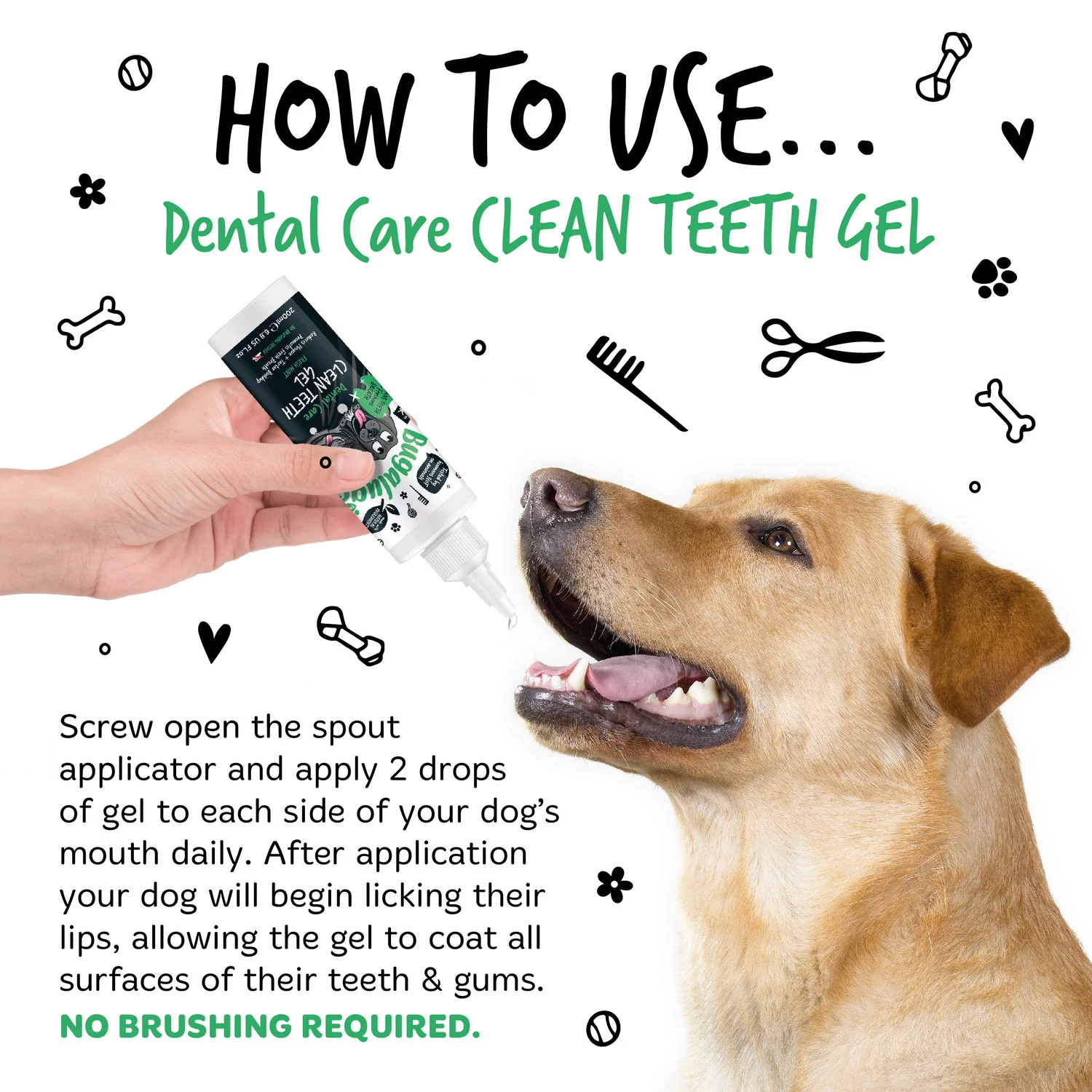 Dental Care Clean Teeth Gel with Fresh Mint for Dogs & Cats - Image 3