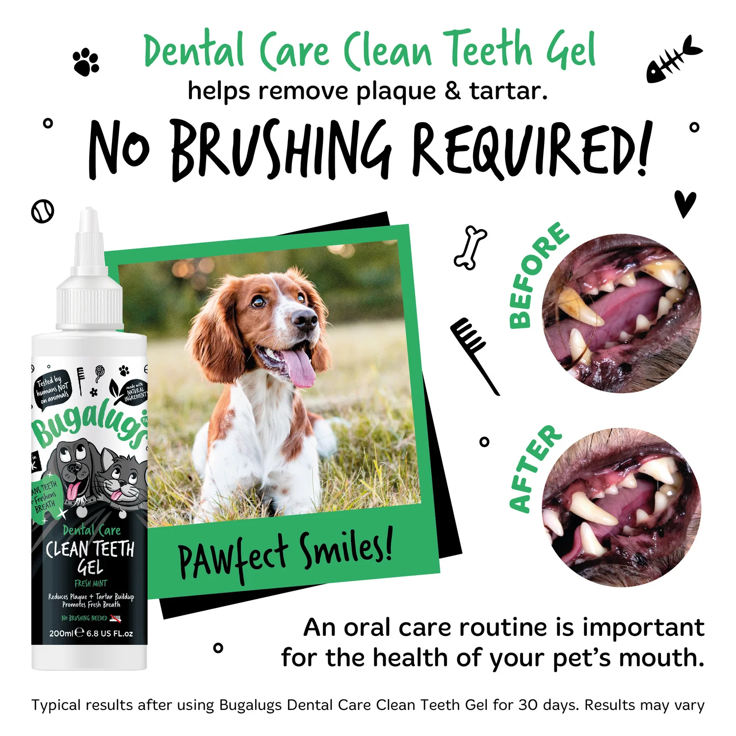 Dental Care Clean Teeth Gel with Fresh Mint for Dogs & Cats - Image 4