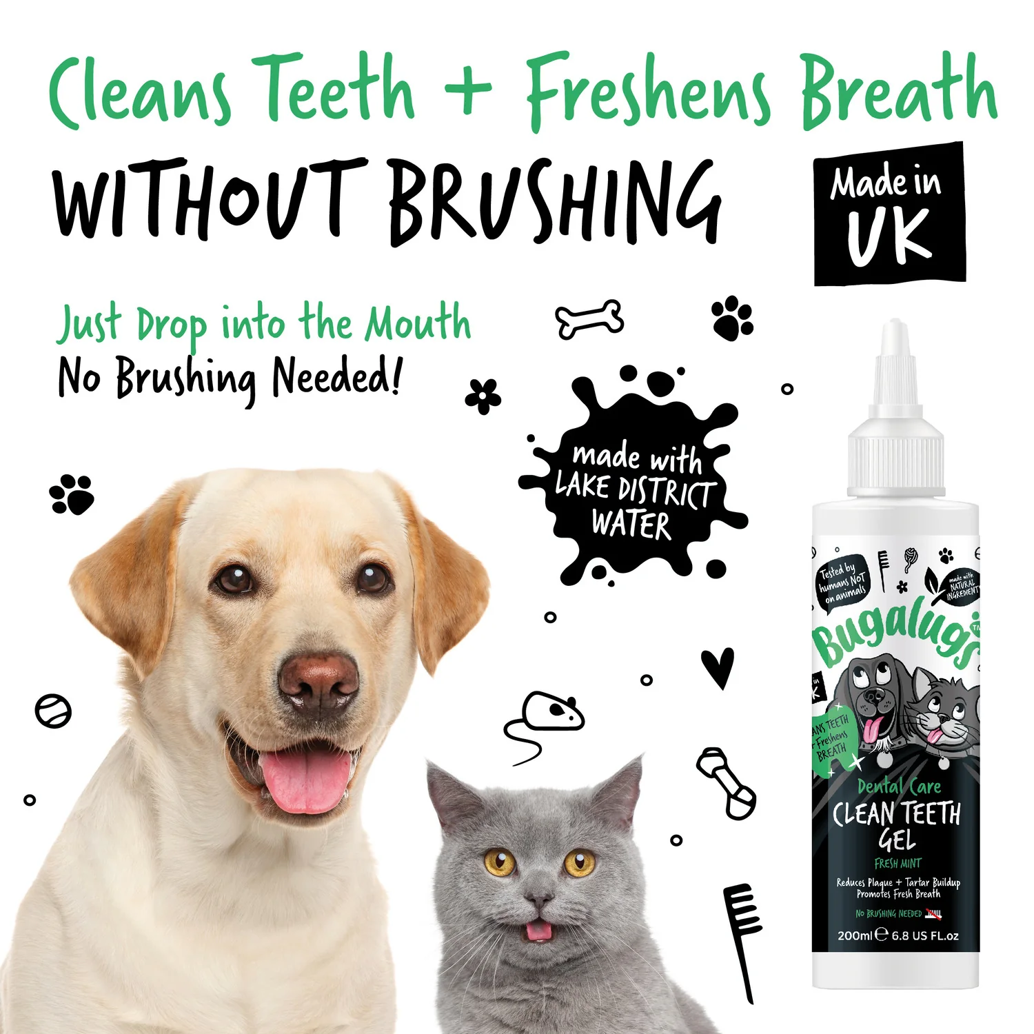 Dental Care Clean Teeth Gel with Fresh Mint for Dogs & Cats - Image 5
