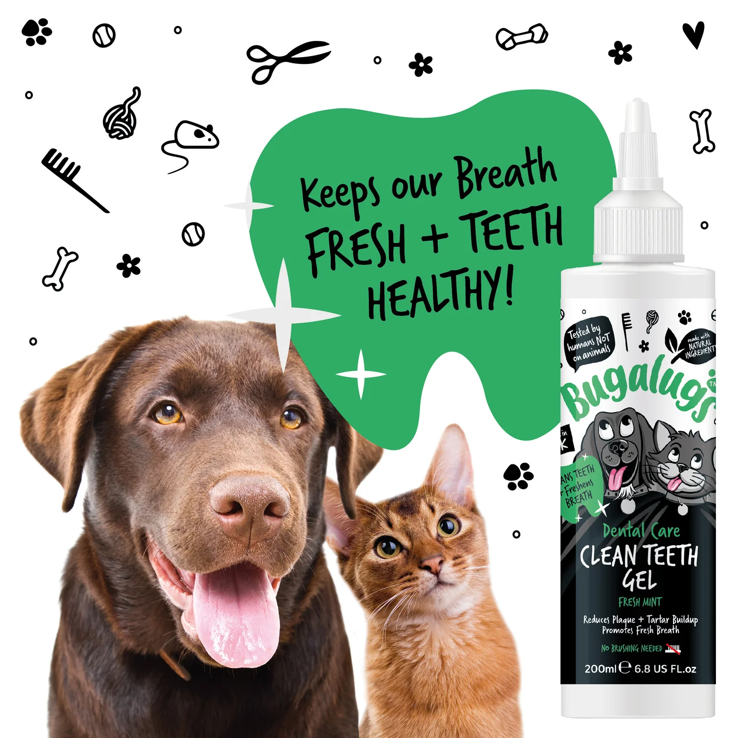 Dental Care Clean Teeth Gel with Fresh Mint for Dogs & Cats - Image 7