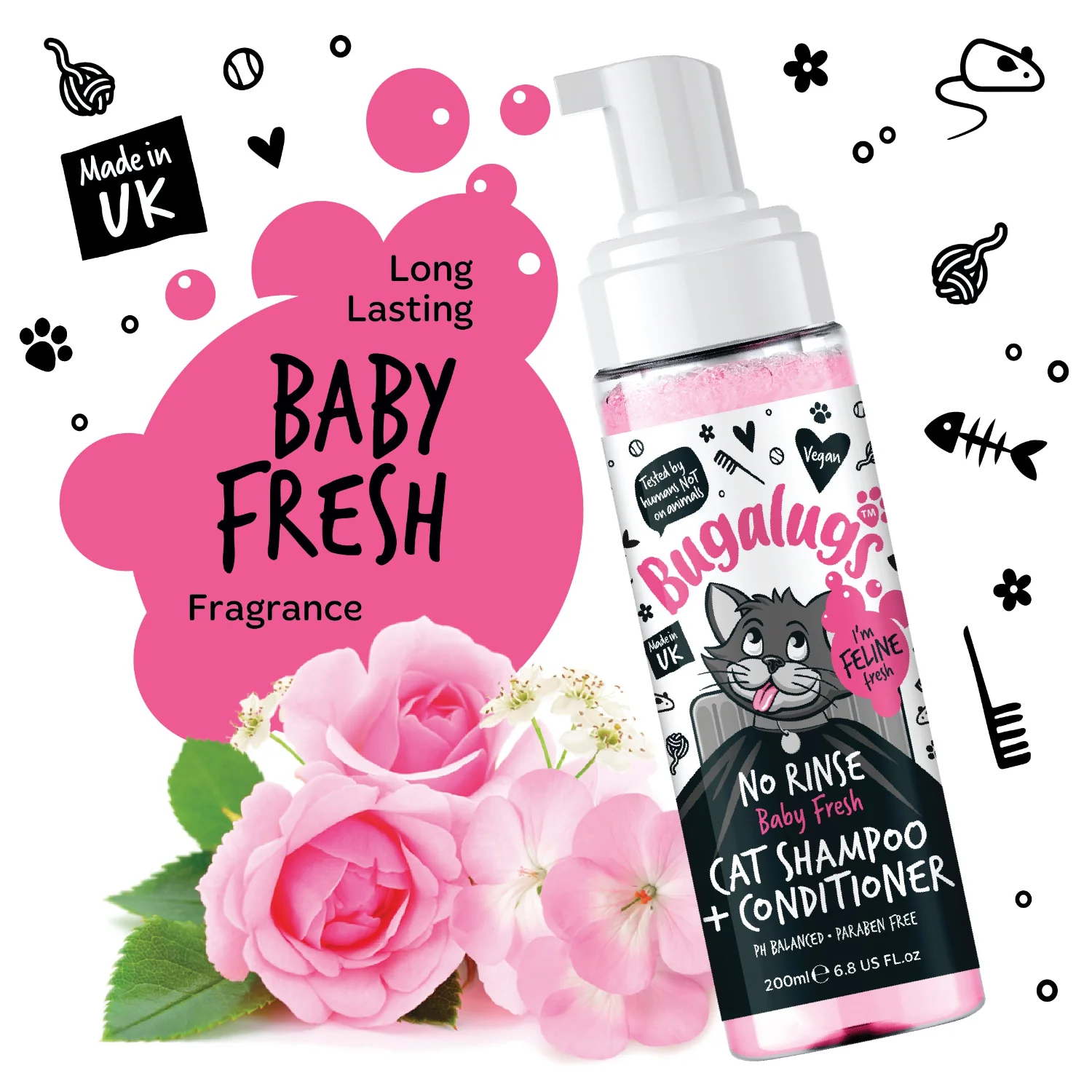 No Rinse Baby Fresh Cat Shampoo & Conditioner - Image 4