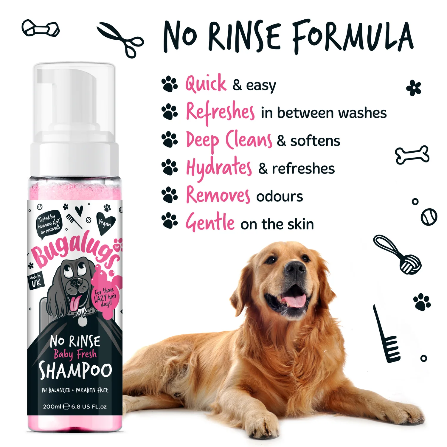 No Rinse Baby Fresh Dog Shampoo - Image 3