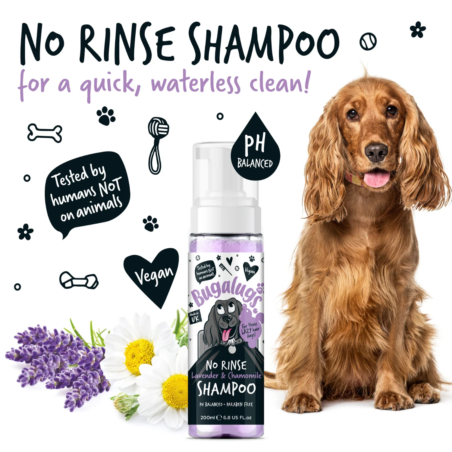 No Rinse Lavender & Chamomile Dog Shampoo - Image 11