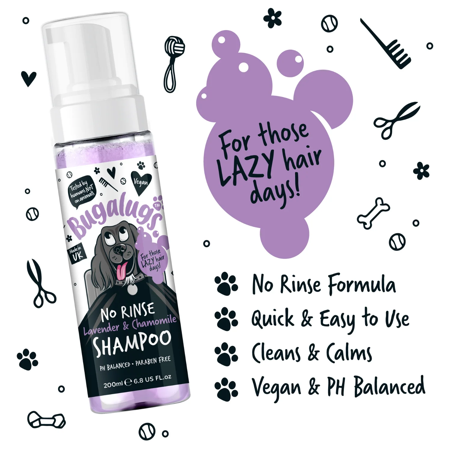 No Rinse Lavender & Chamomile Dog Shampoo - Image 3