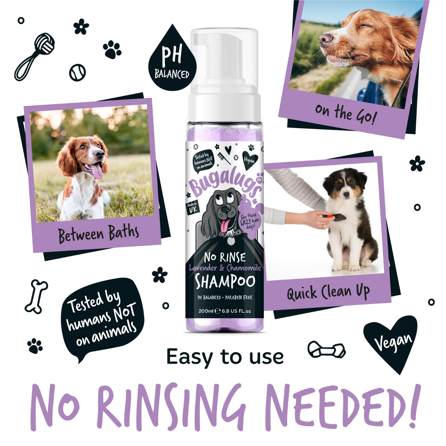 No Rinse Lavender & Chamomile Dog Shampoo - Image 7