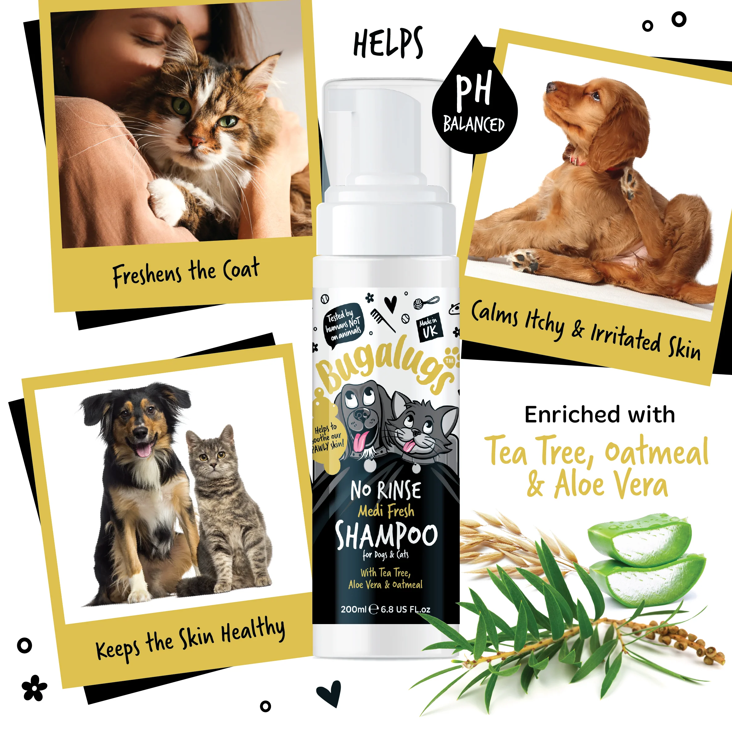 No Rinse Medi Fresh Shampoo for Dogs & Cats - Image 3