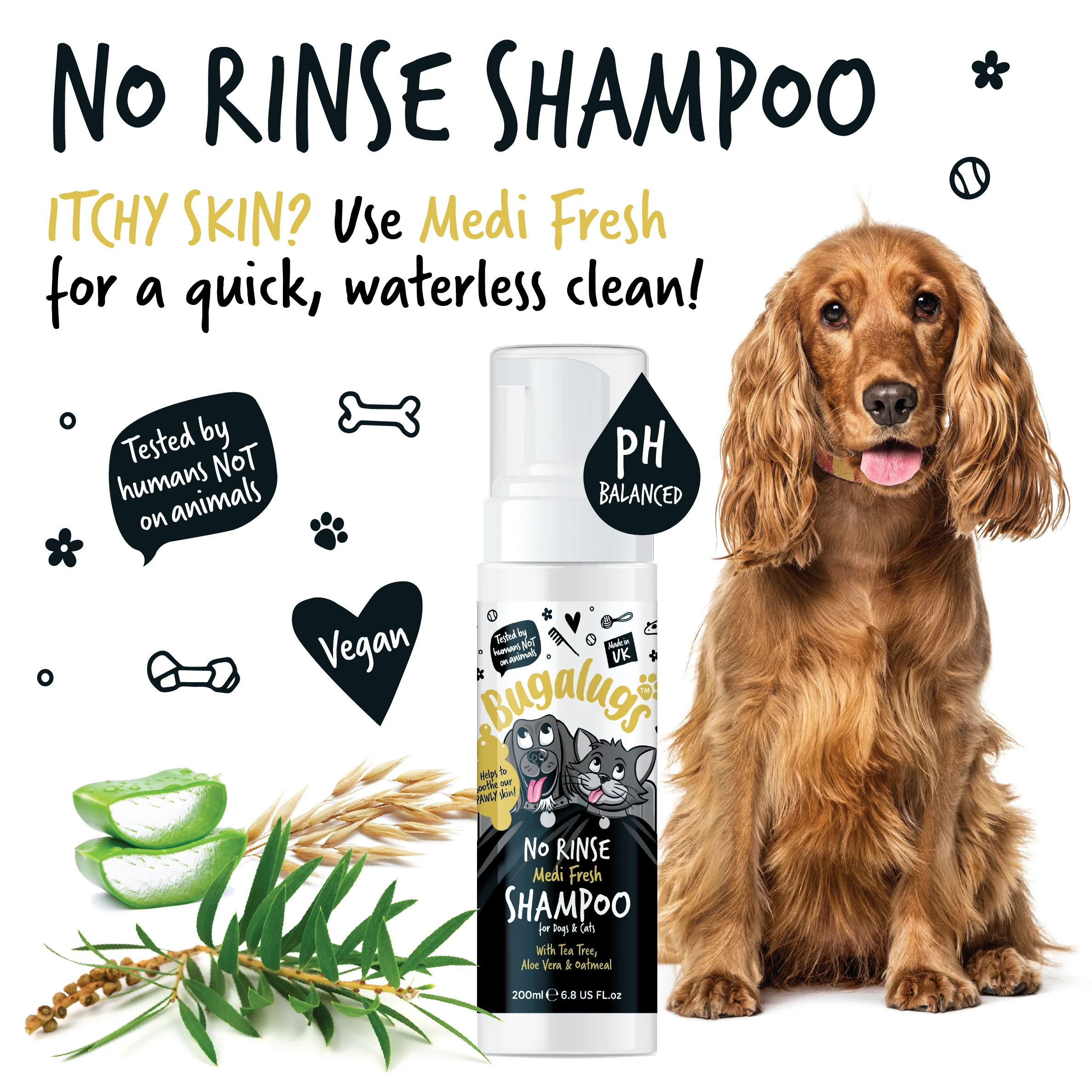 No Rinse Medi Fresh Shampoo for Dogs & Cats - Image 6