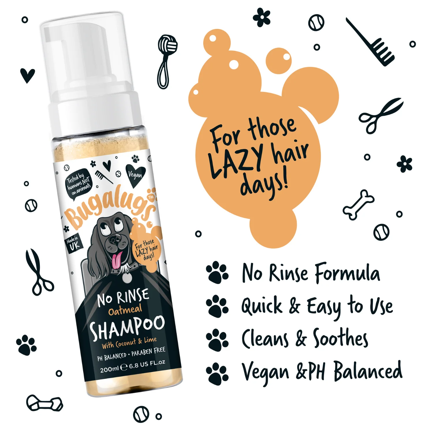 No Rinse Oatmeal Dog Shampoo with Coconut & Lime - Image 5