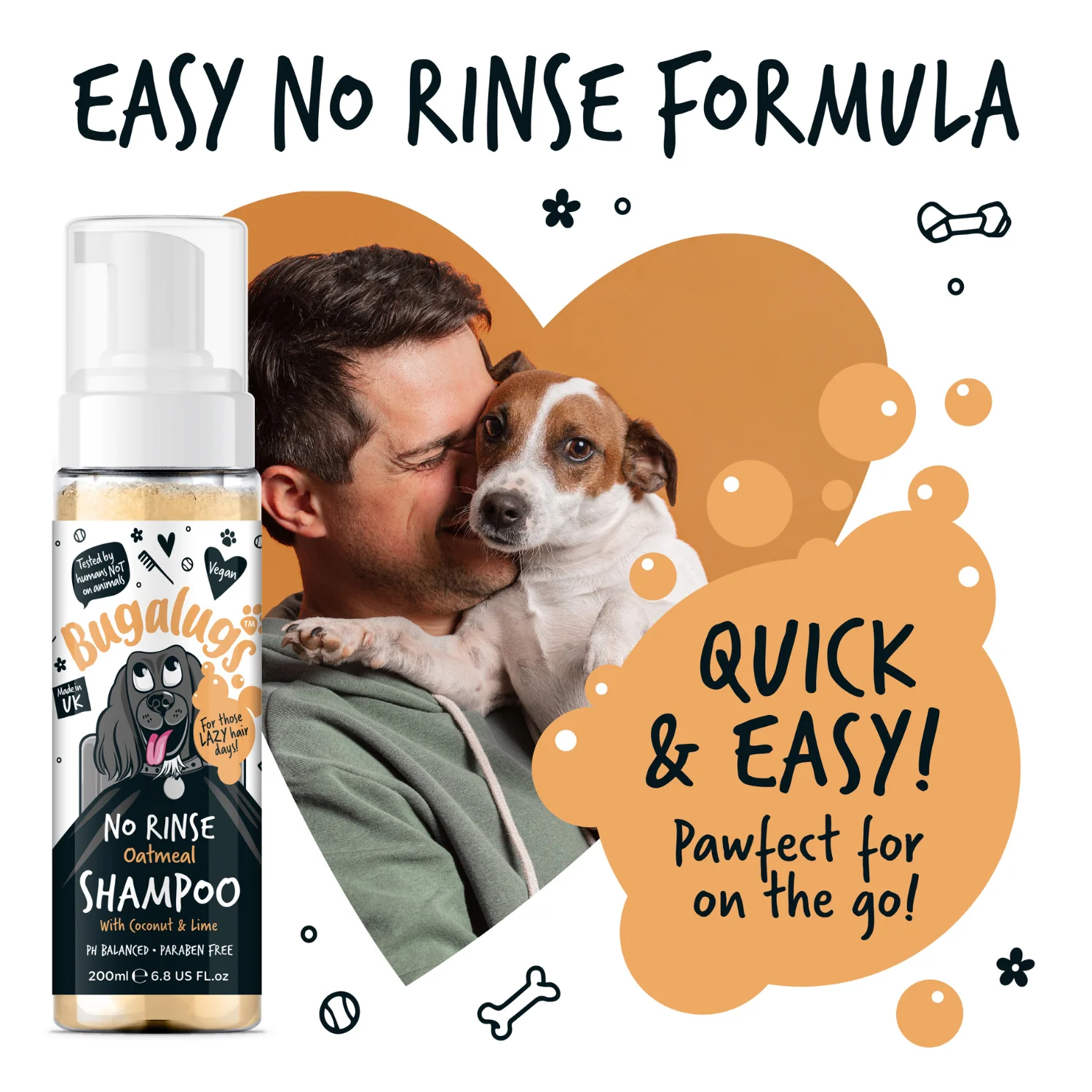 No Rinse Oatmeal Dog Shampoo with Coconut & Lime - Image 6