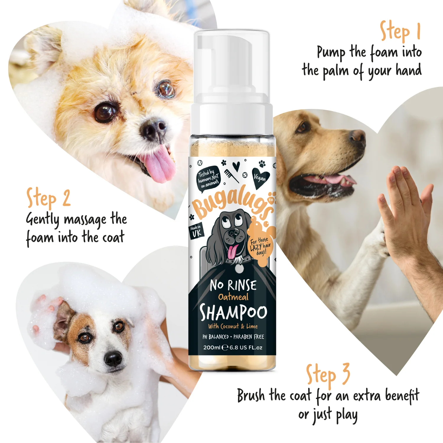 No Rinse Oatmeal Dog Shampoo with Coconut & Lime - Image 9