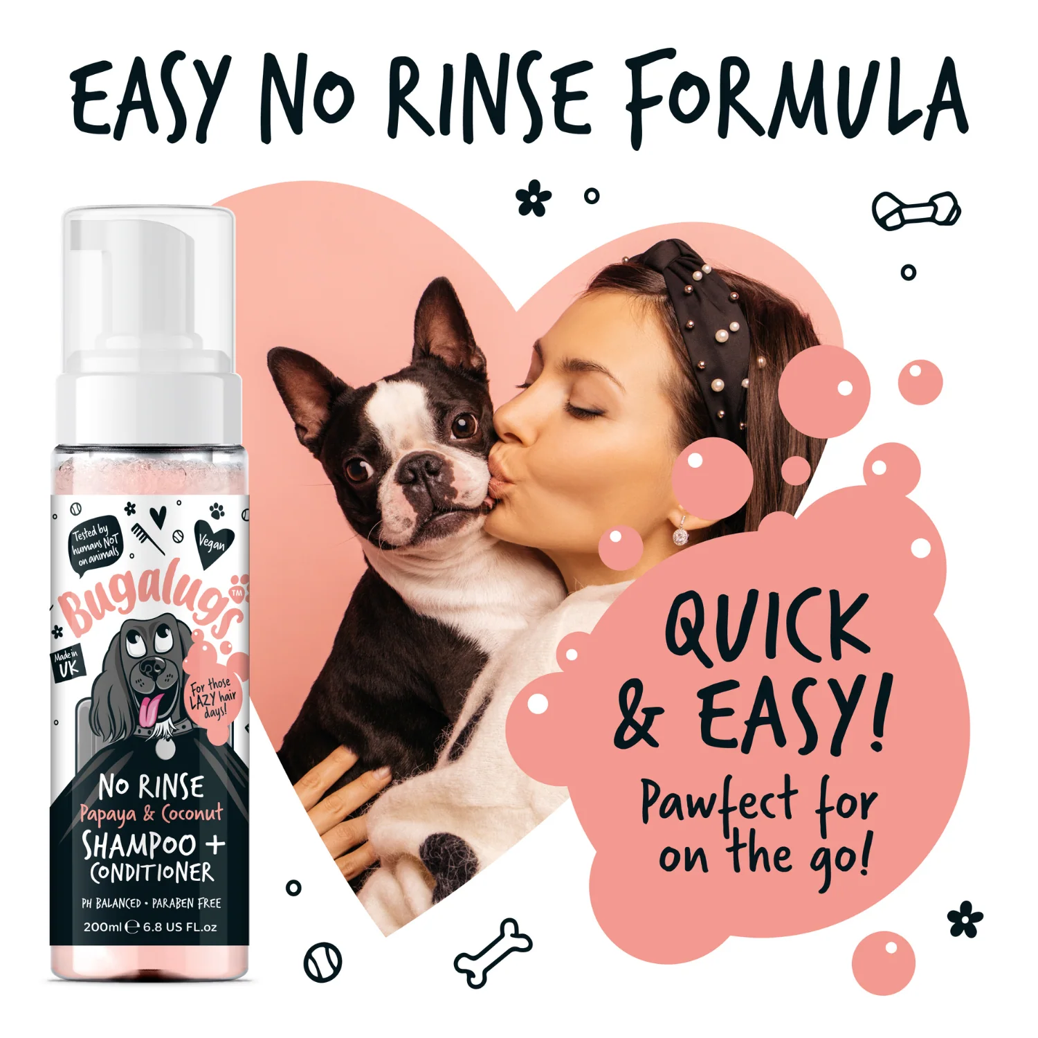 No Rinse Papaya & Coconut Dog Shampoo & Conditioner - Image 7
