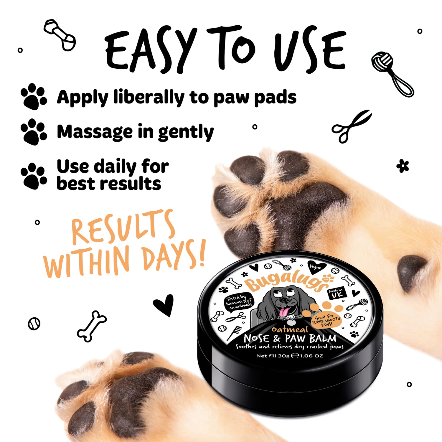 Oatmeal Nose & Paw Balm Pot for Dogs - Image 8