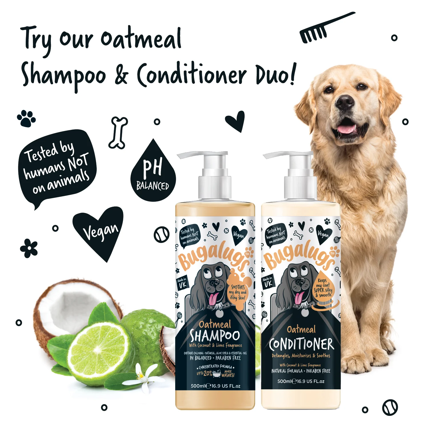 Oatmeal Dog Conditioner with Coconut & Lime - Image 10