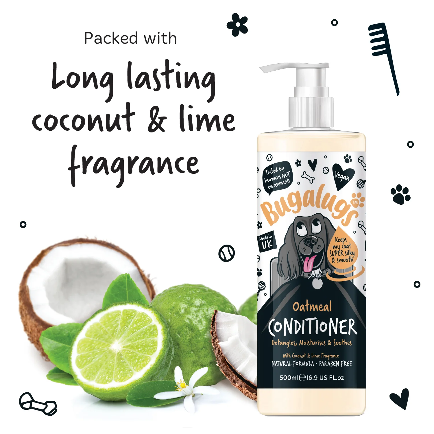 Oatmeal Dog Conditioner with Coconut & Lime - Image 4