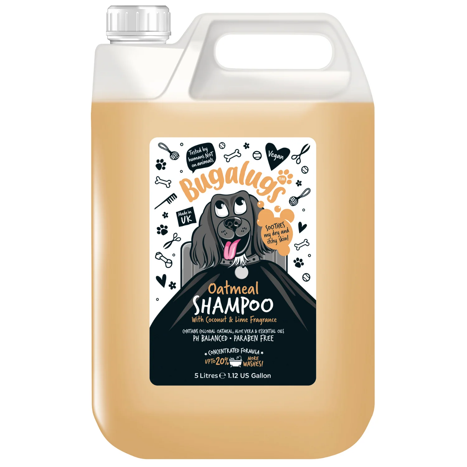 Oatmeal Dog Shampoo with Coconut & Lime Fragrance (5L)