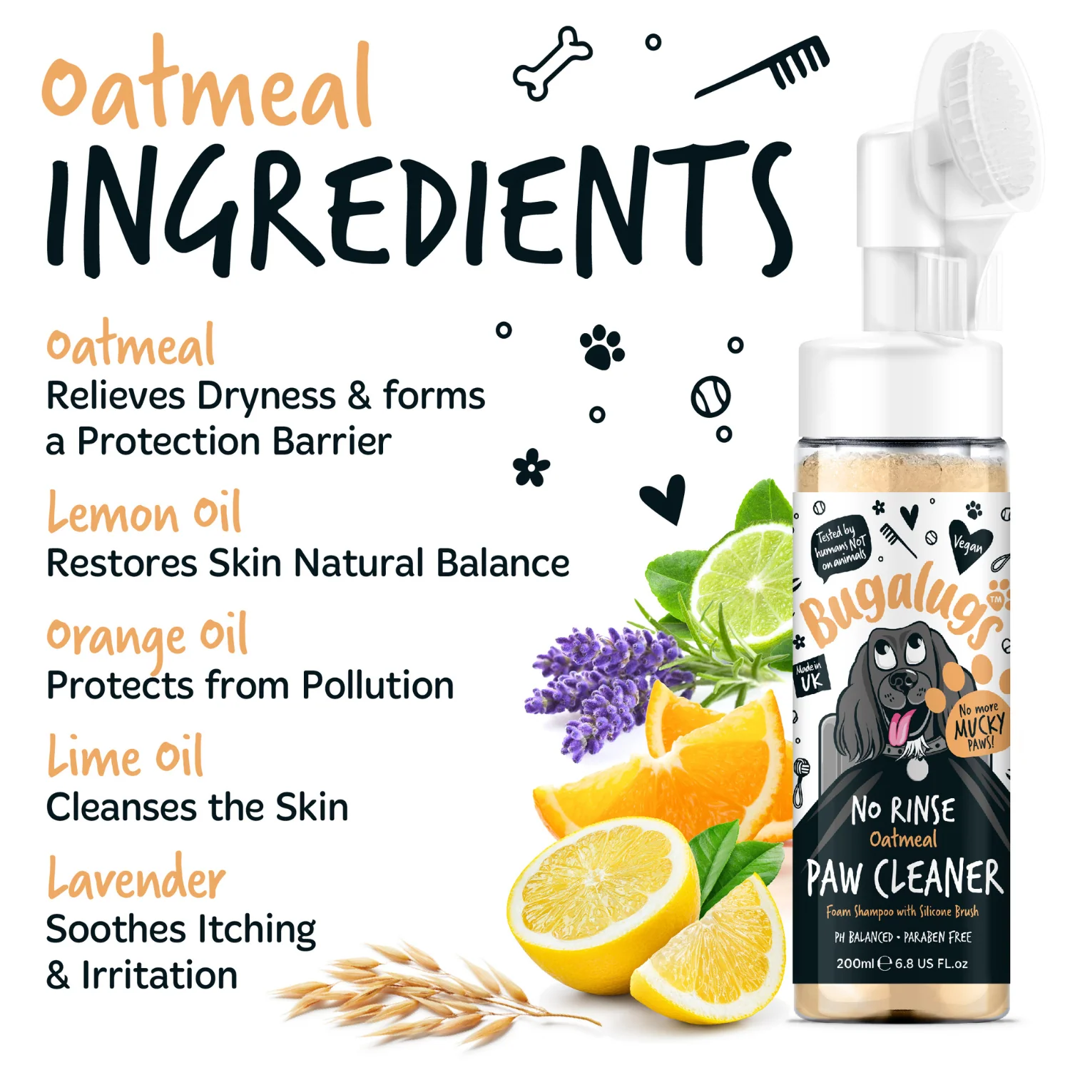 Oatmeal No-Rinse Paw Cleaner for Dogs & Cats - Image 5