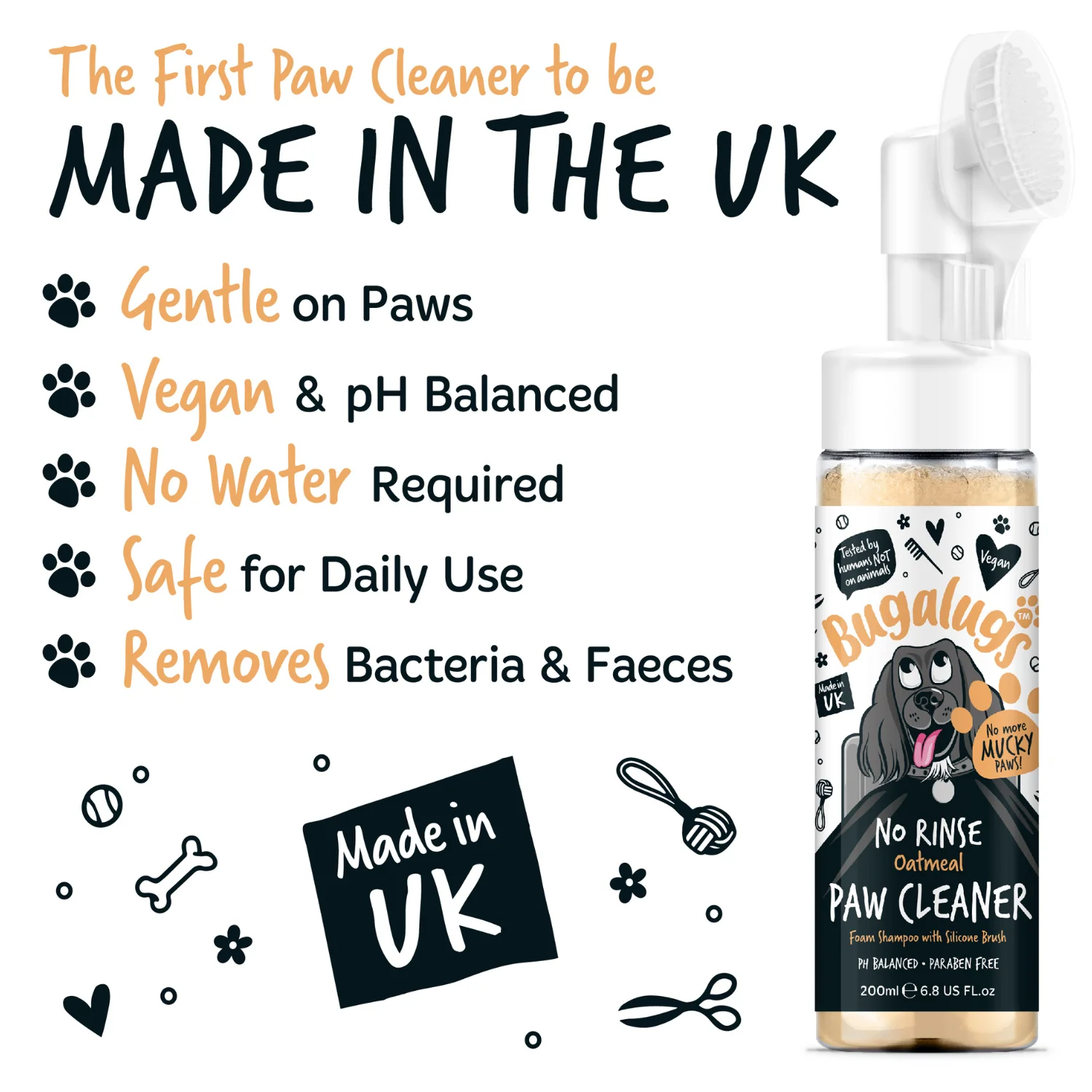 Oatmeal No-Rinse Paw Cleaner for Dogs & Cats - Image 8