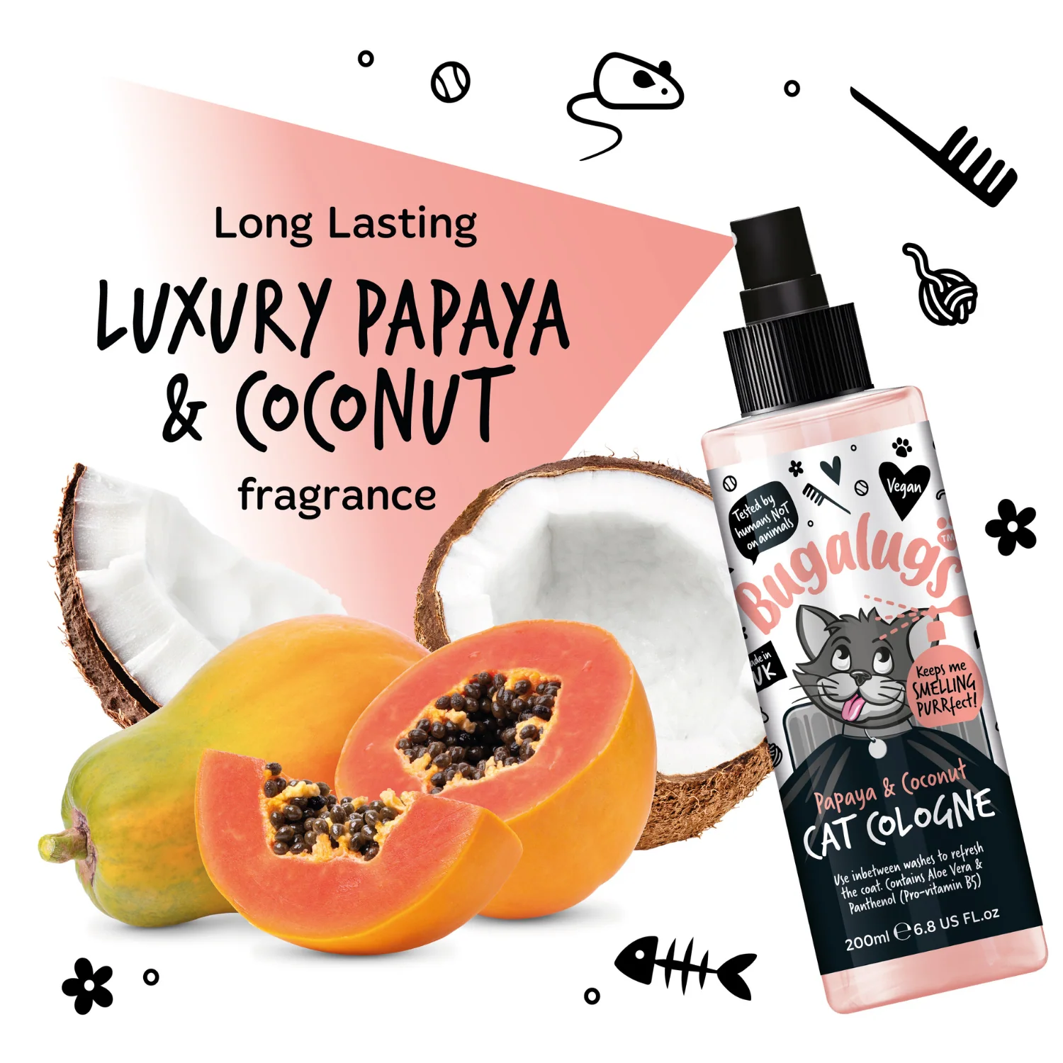 Papaya & Coconut Cat Cologne - Image 2