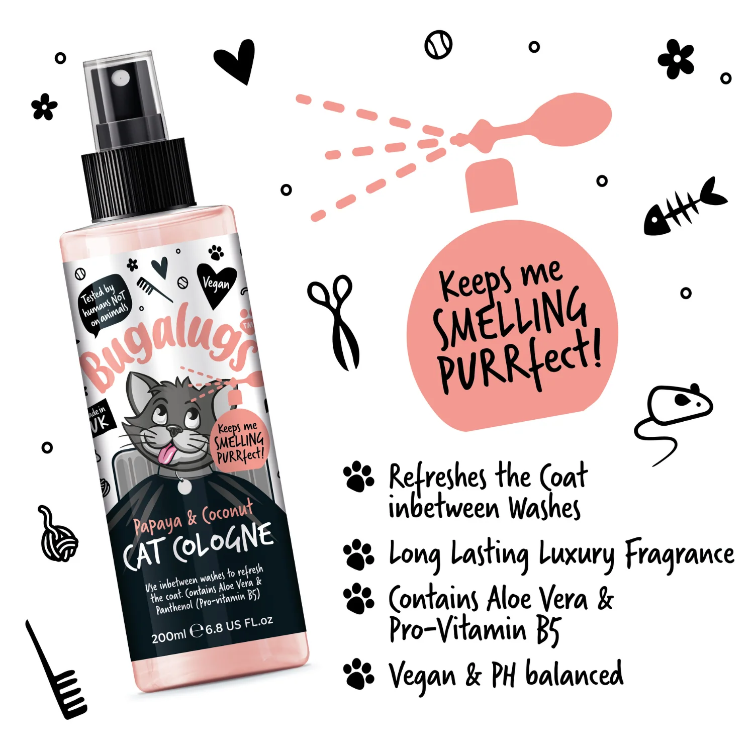 Papaya & Coconut Cat Cologne - Image 3