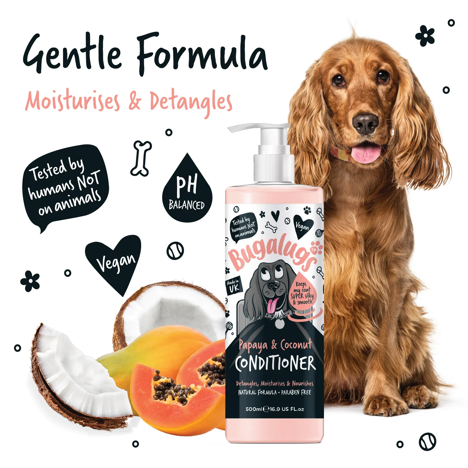Luxury Papaya & Coconut Dog Conditioner - Image 4