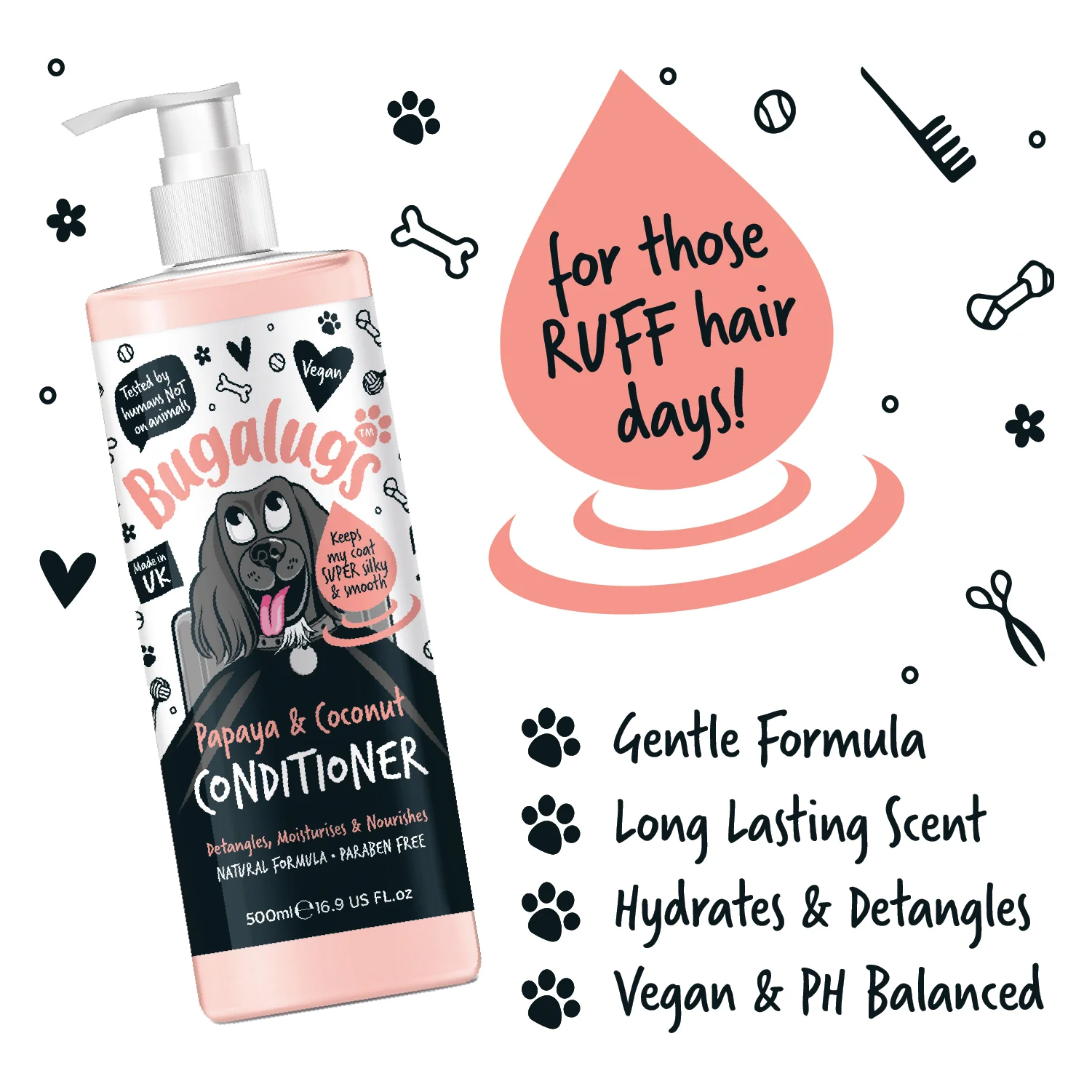 Luxury Papaya & Coconut Dog Conditioner - Image 5