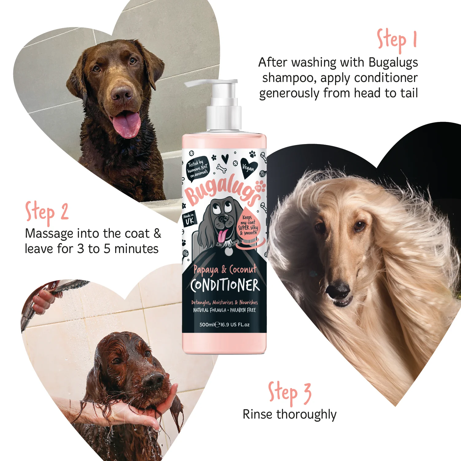 Luxury Papaya & Coconut Dog Conditioner - Image 6