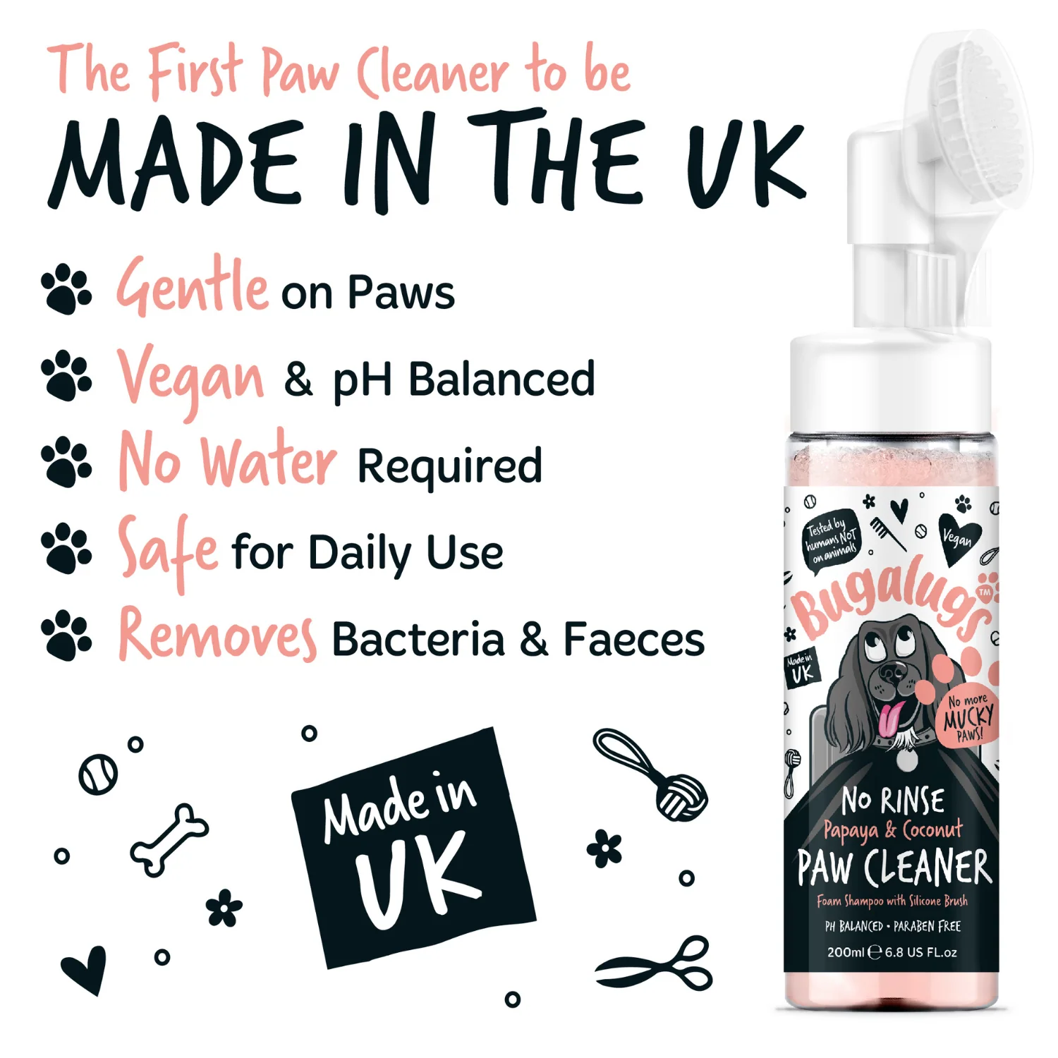 Papaya & Coconut No-Rinse Paw Cleaner for Dogs & Cats - Image 5
