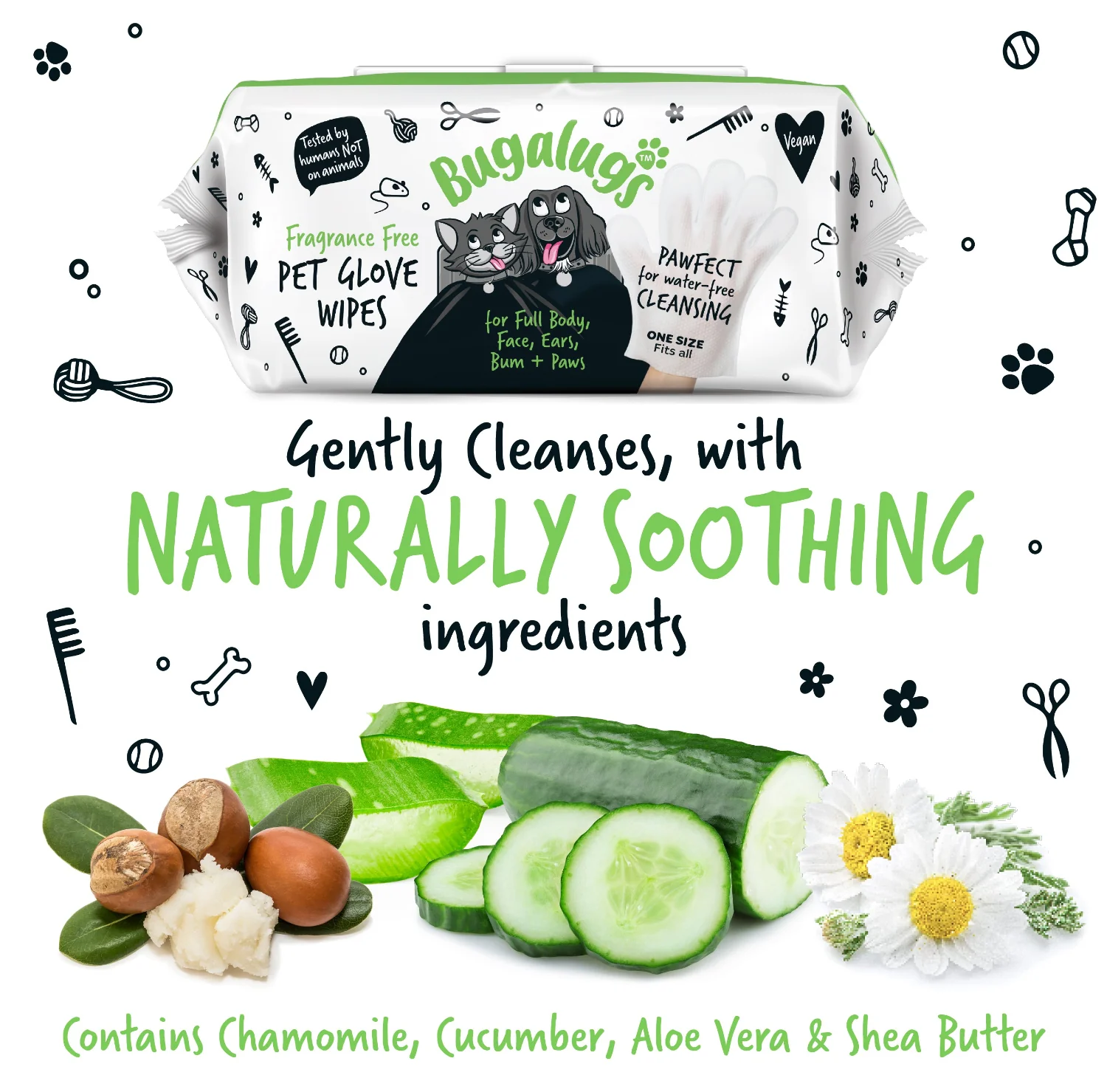 Fragrance Free Glove Pet Wipes for Full Body, Bum & Paws (30) - Image 8