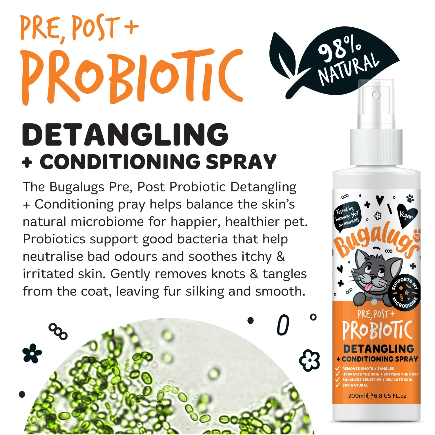 Pre, Post + Probiotic Detangling + Conditioning Spray for Cats - Image 6