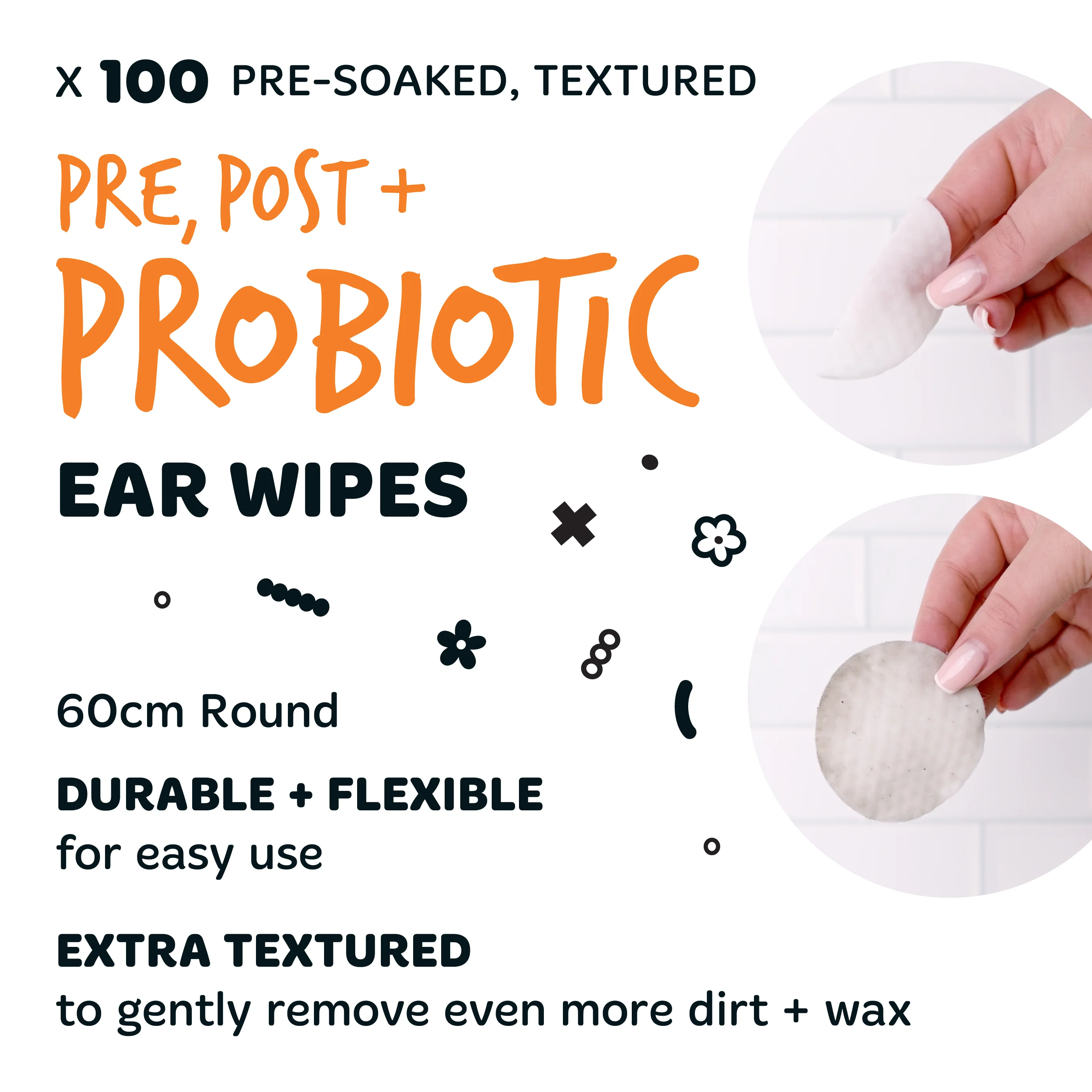 Pre, Post + Probiotic Ear Wipes for Cats - Image 3