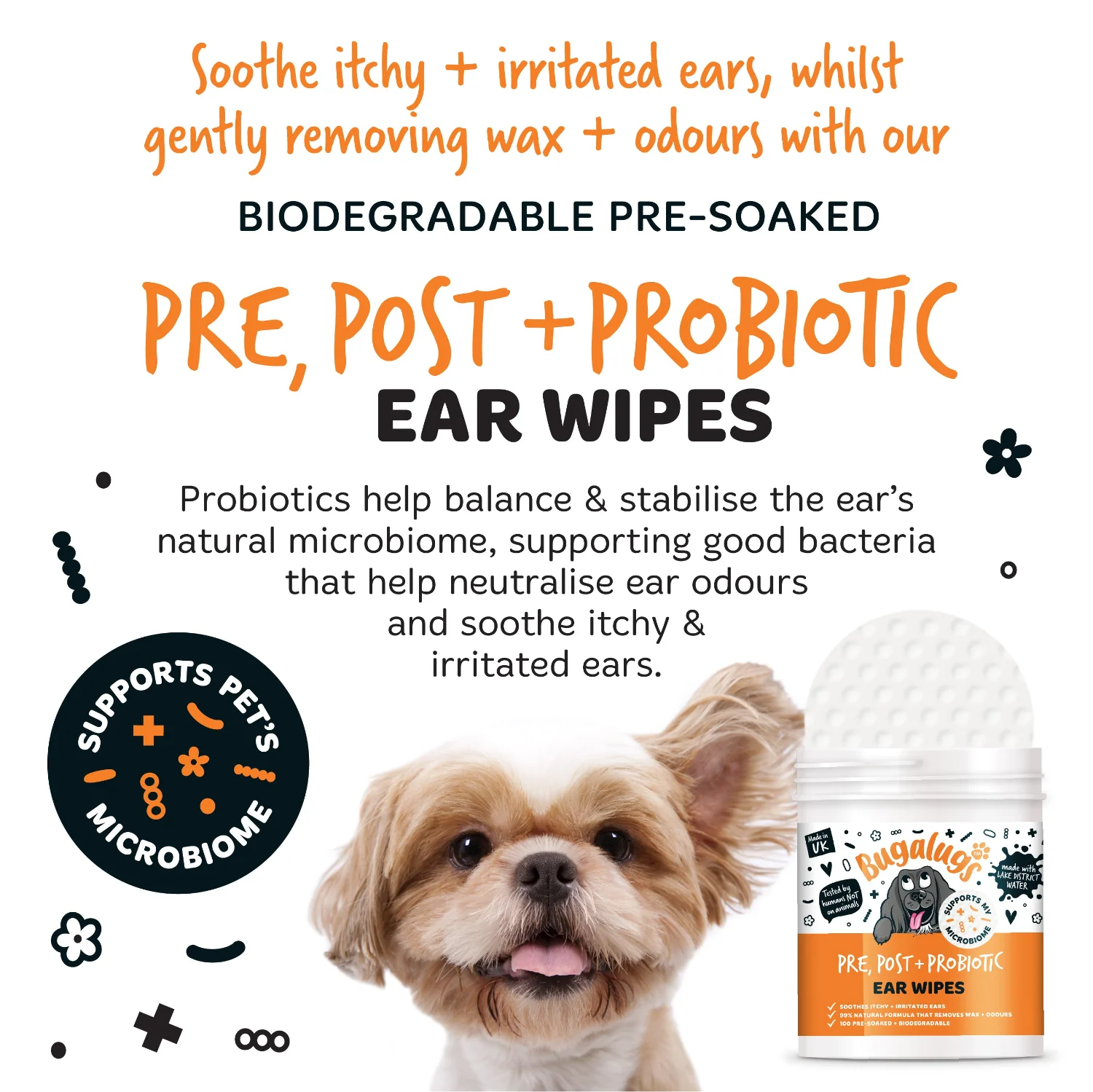 Pre, Post + Probiotic Ear Wipes for Dogs - Image 5