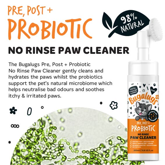 Pre, Post + Probiotic No Rinse Paw Cleaner for Cats - Image 8