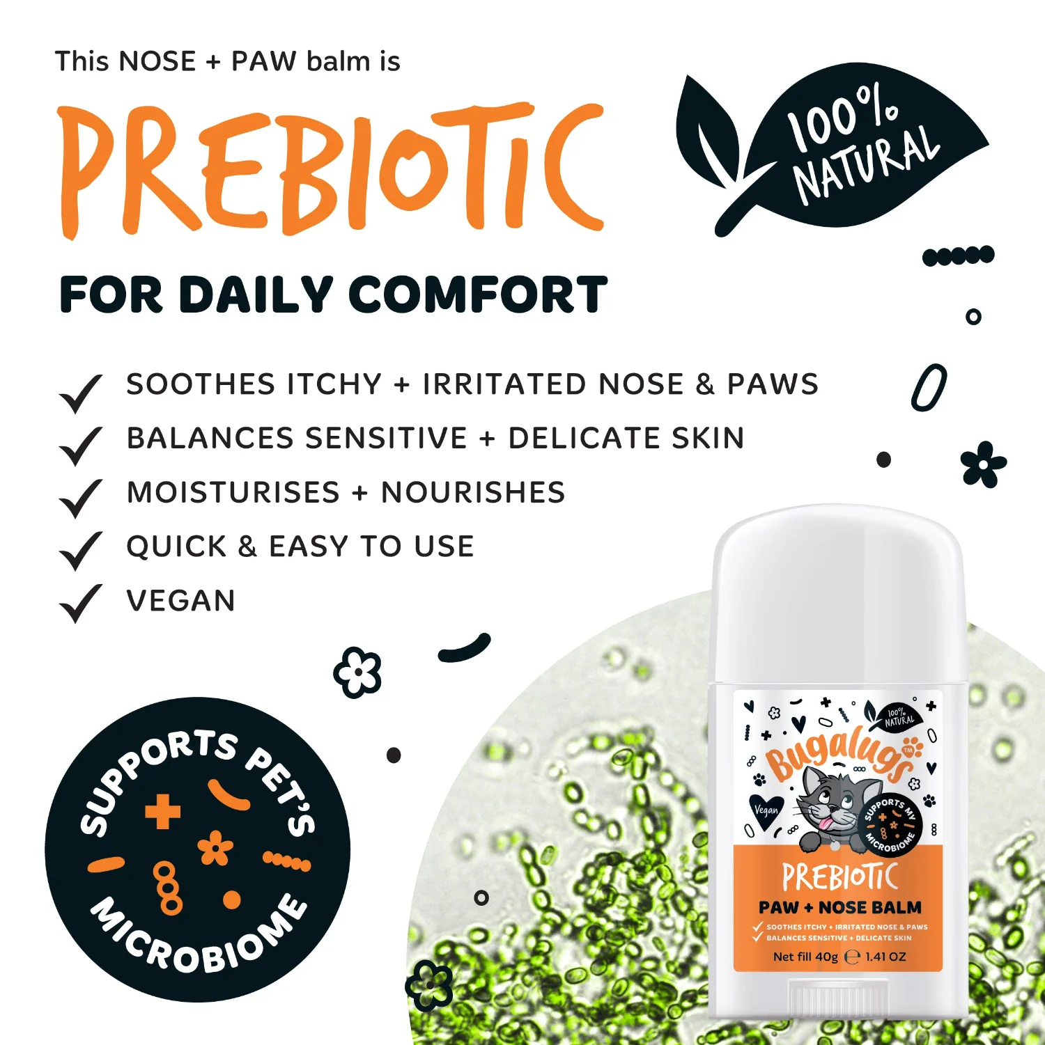 Prebiotic Balm Stick for Cats (40g) - Image 4