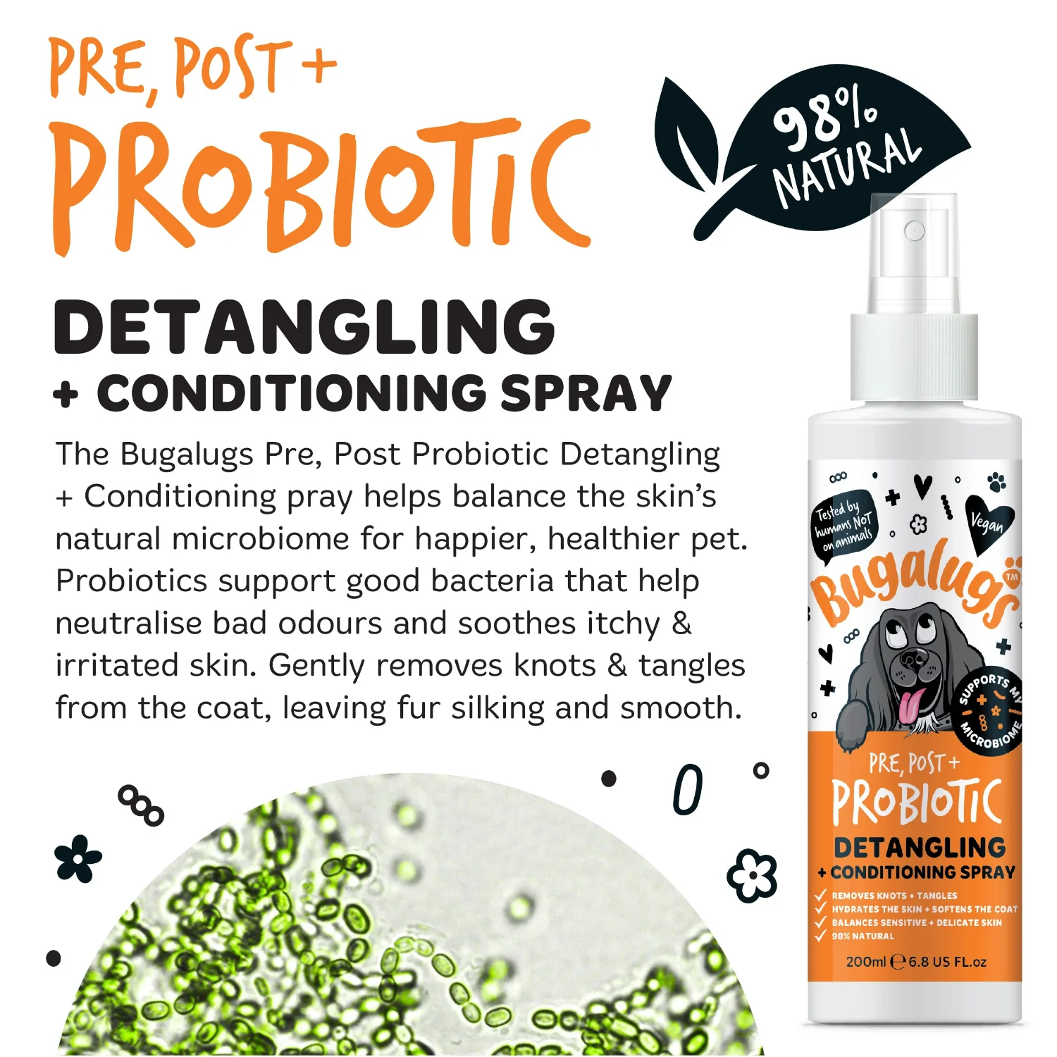 Pre, Post + Probiotic Detangling + Conditioning Spray for Dogs - Image 3