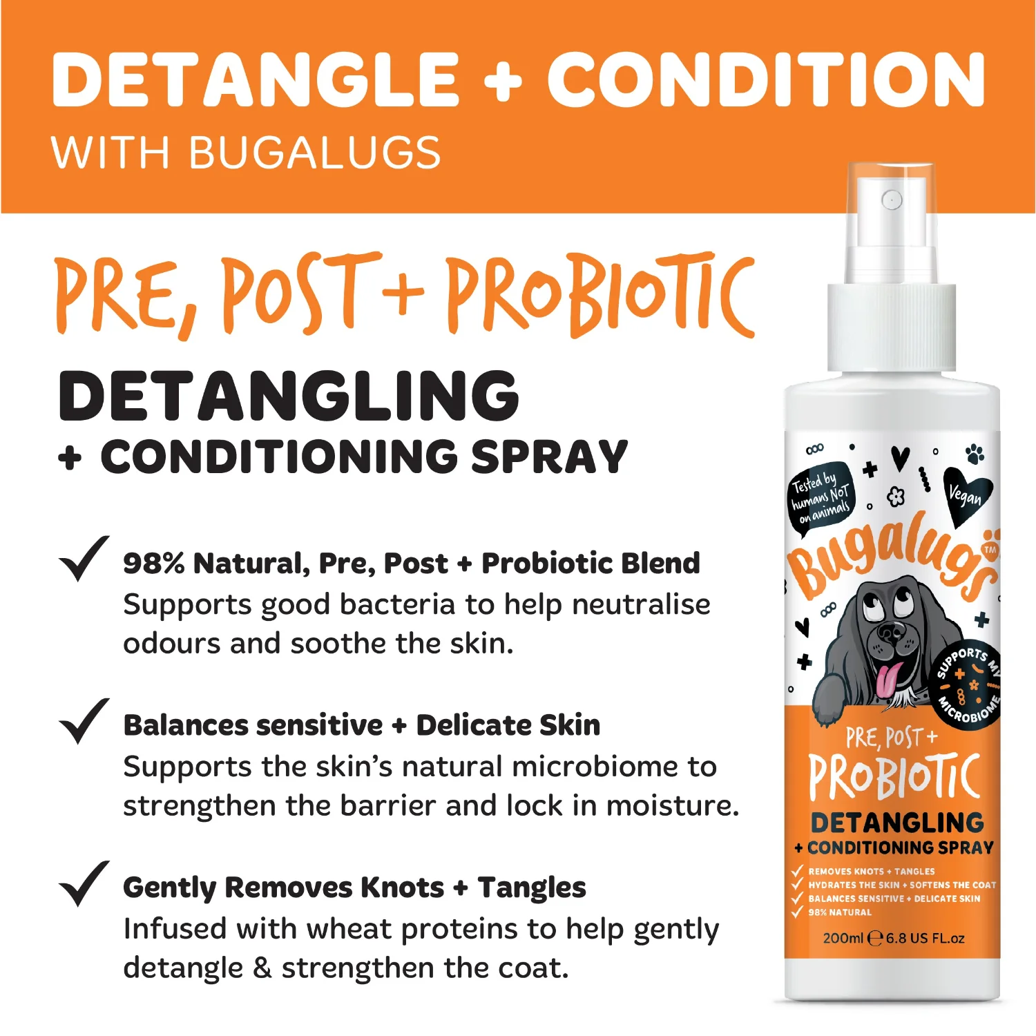 Pre, Post + Probiotic Detangling + Conditioning Spray for Dogs - Image 9