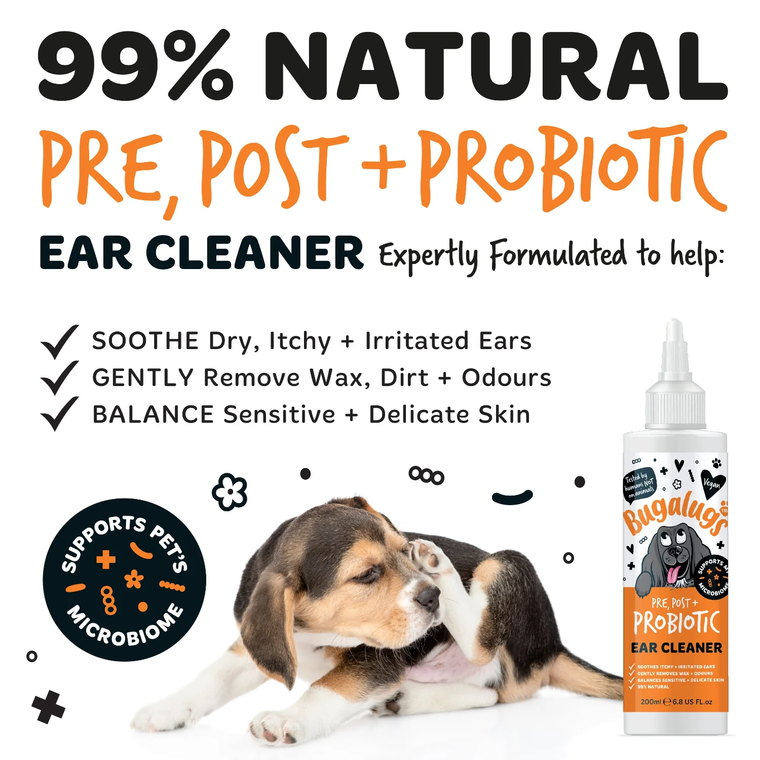 Pre, Post + Probiotic Ear Cleaner for Dogs - Image 10