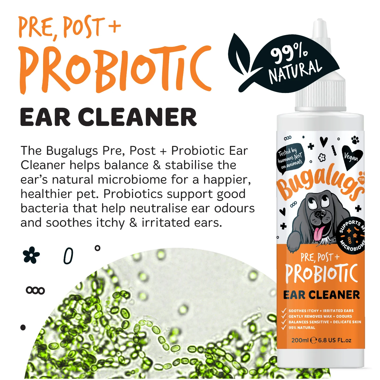 Pre, Post + Probiotic Ear Cleaner for Dogs - Image 3