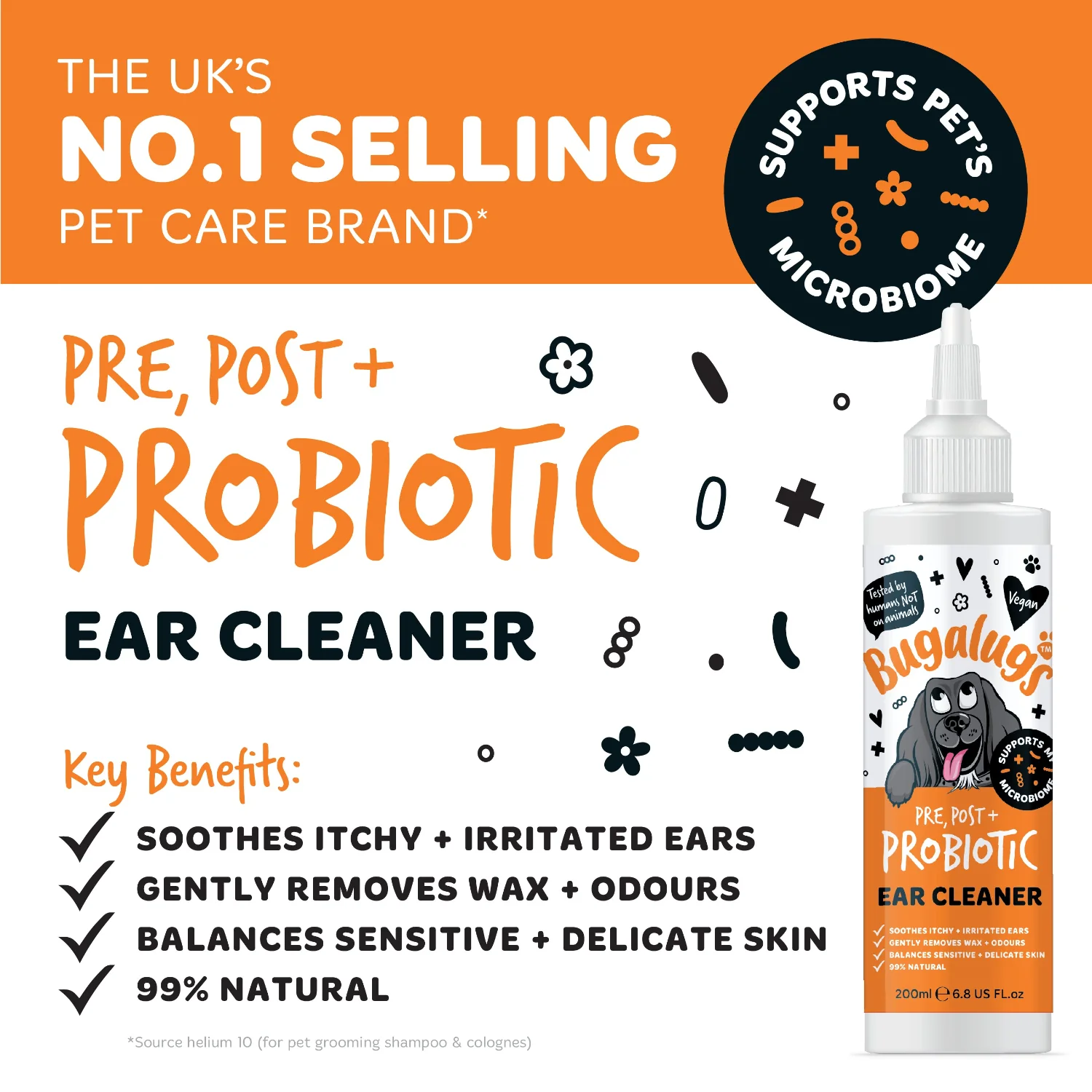Pre, Post + Probiotic Ear Cleaner for Dogs - Image 4