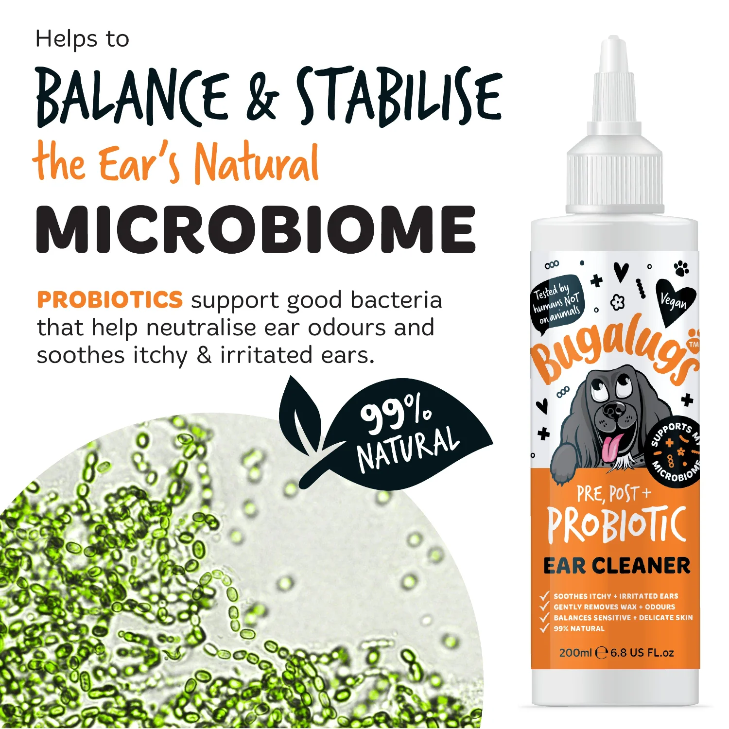 Pre, Post + Probiotic Ear Cleaner for Dogs - Image 5