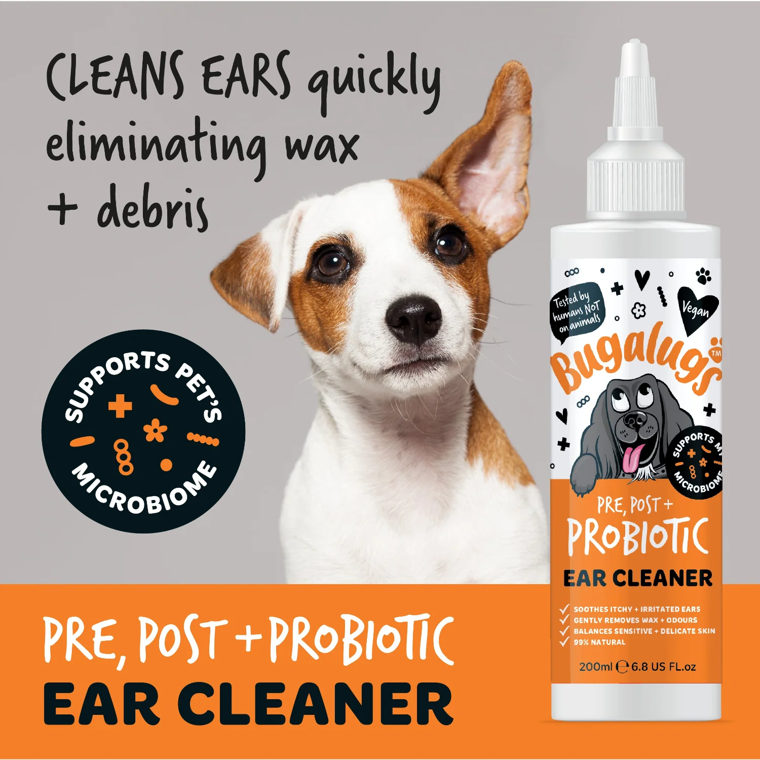 Pre, Post + Probiotic Ear Cleaner for Dogs - Image 8