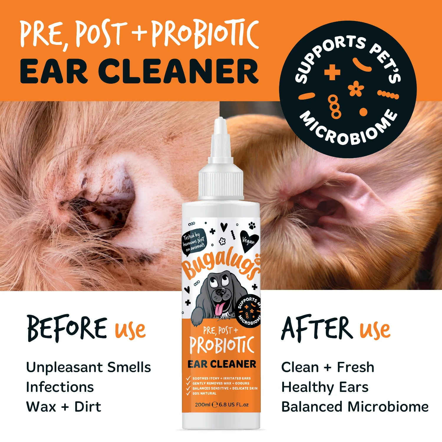 Pre, Post + Probiotic Ear Cleaner for Dogs - Image 9