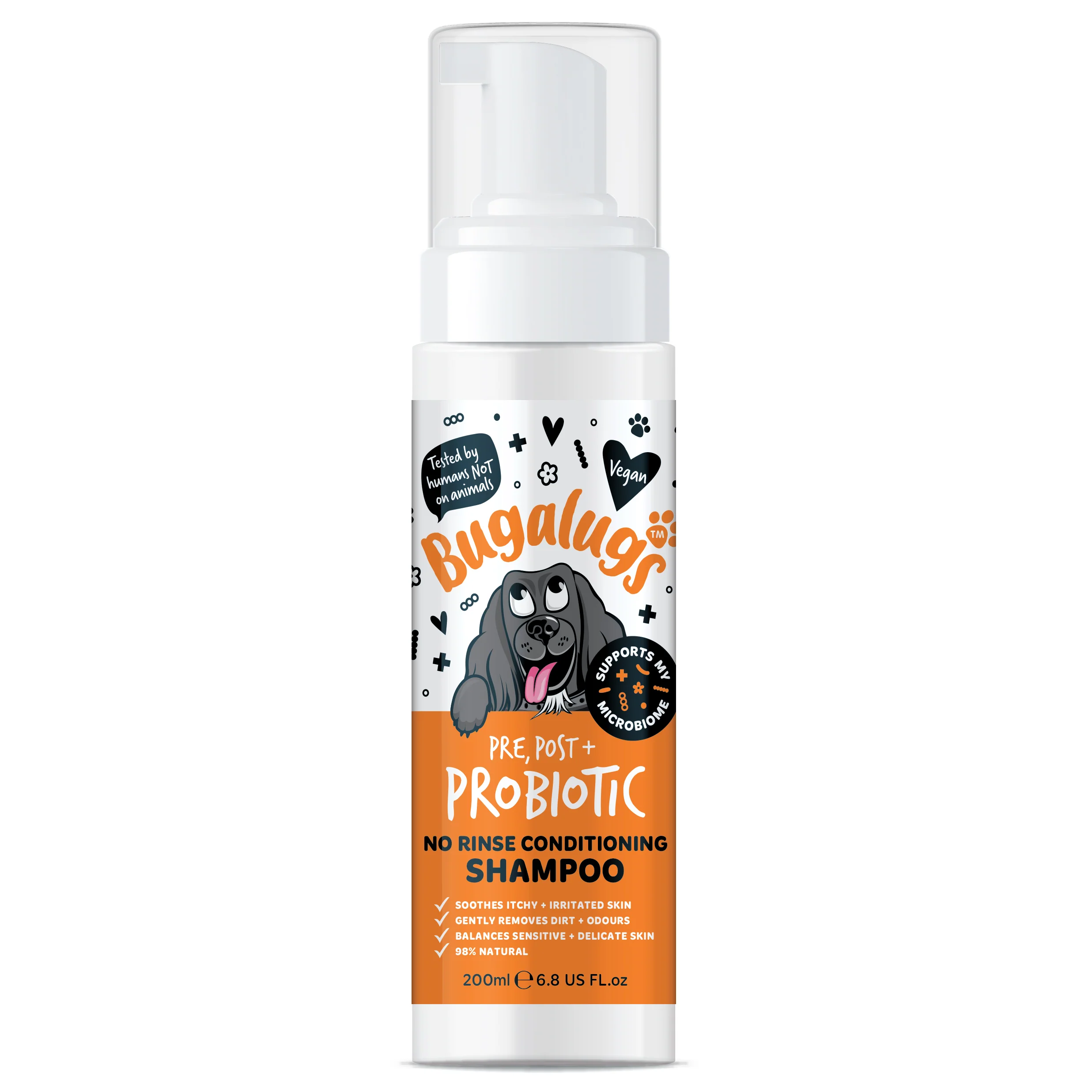 Pre, Post + Probiotic No Rinse Shampoo for Dogs