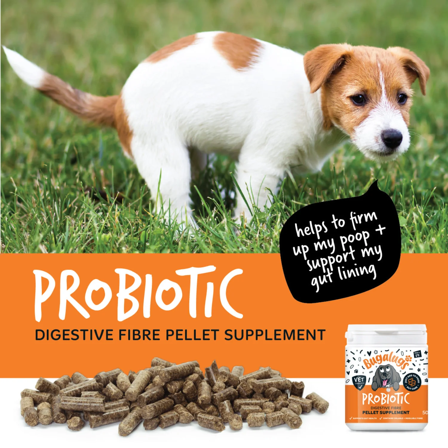 Probiotic Digestive Fibre Pellet Supplement for Dogs - Image 6