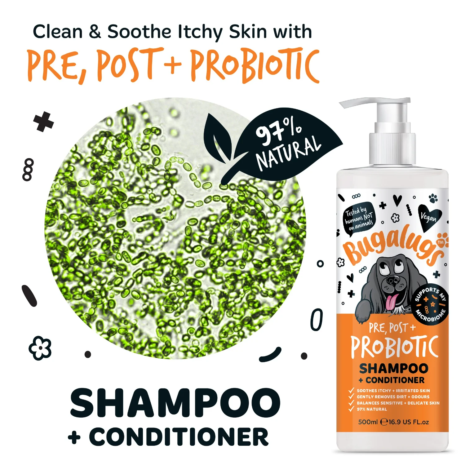 Pre, Post + Probiotic Shampoo + Conditioner for Dogs - Image 5
