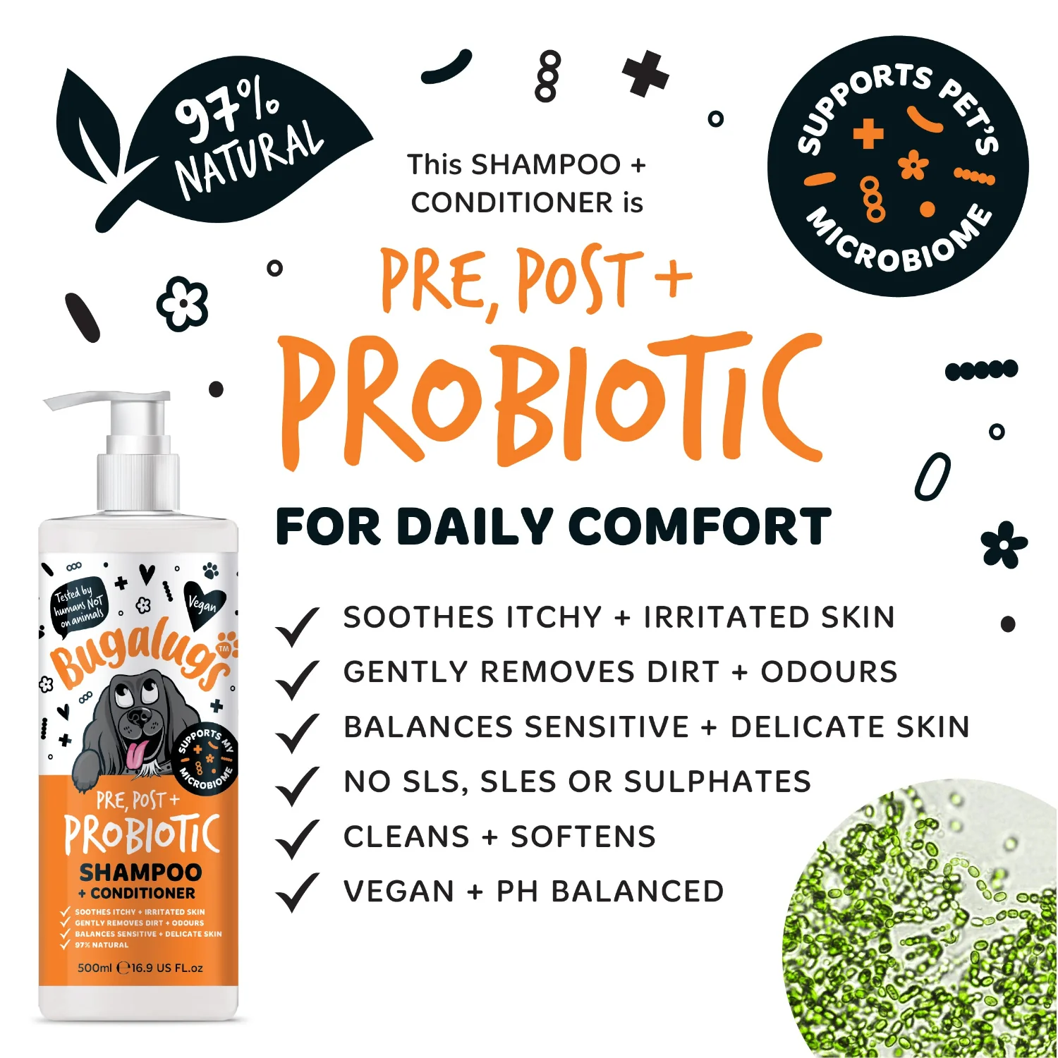 Pre, Post + Probiotic Shampoo + Conditioner for Dogs - Image 9