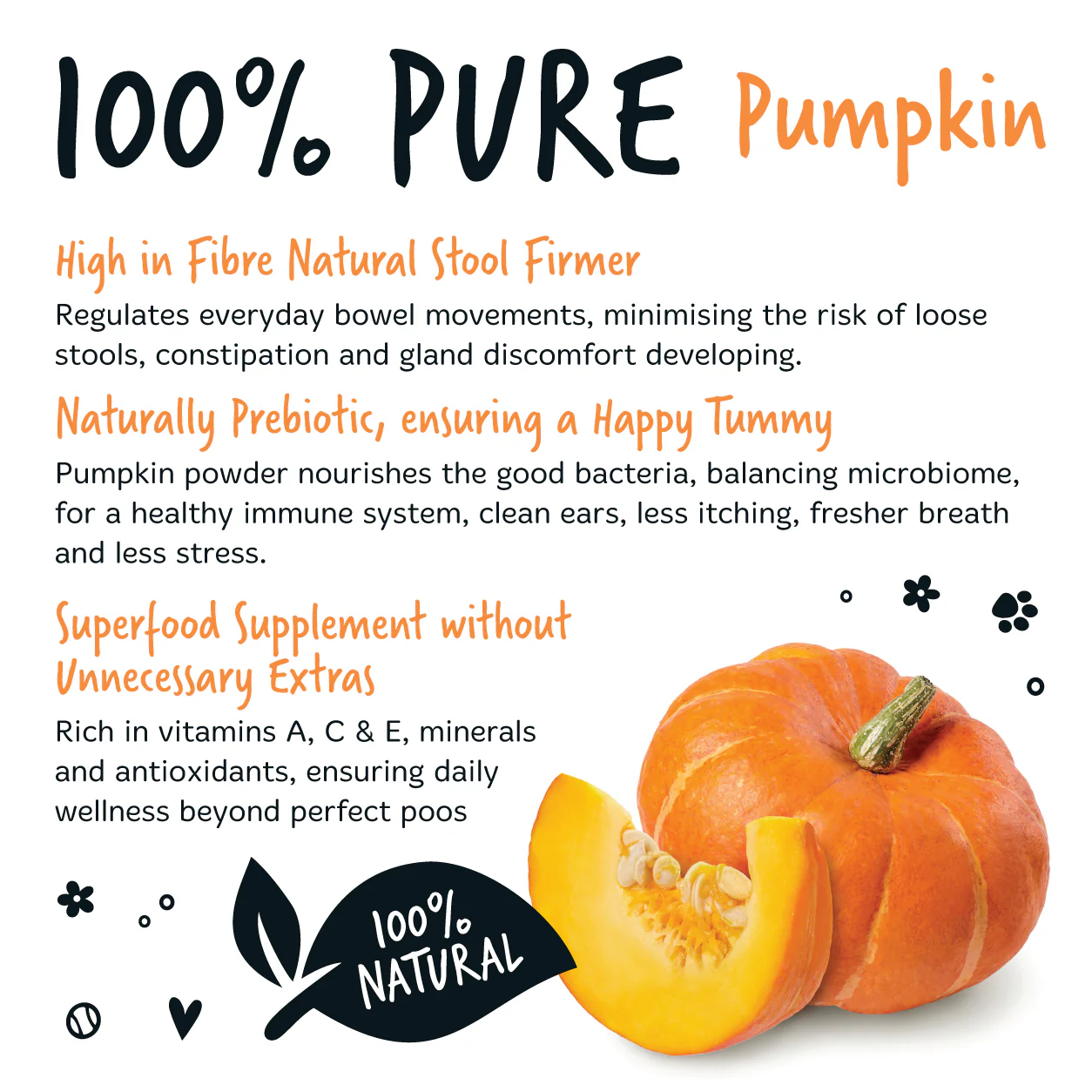 Pumpkin Powder Supplement for Dogs (200g) - Image 5