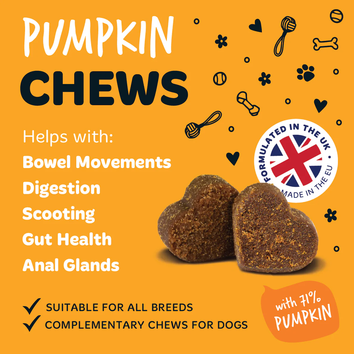 Pumpkin Supplement Chews for Dogs 6-Pack - Image 7